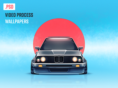 E30 Wallpaper blue blue and red bmw car cool e30 japan lights lowrider neon psd stance video wallpaper