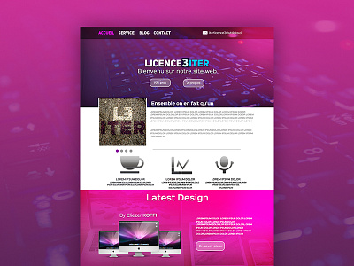 Webdesign ITER photoshop ui design ux design webdesign