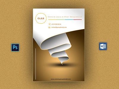 C.L.E.E Cover flyer graphic design photoshop