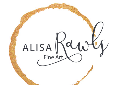 Alisa Rawls Fine Art Logo branding design graphic design logo