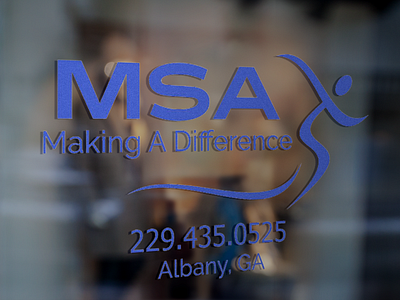 MSA Window Signage