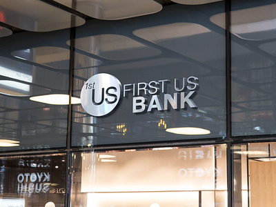 First US Bank Facade Logo Signage