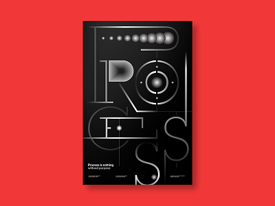 Process poster typography