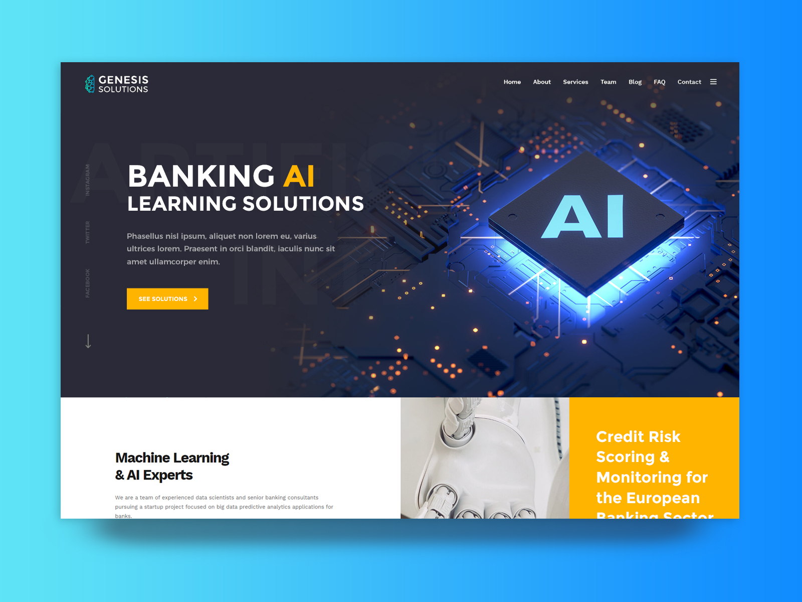 Artificial Intelligence Website by Franz Cava 🚀 on Dribbble