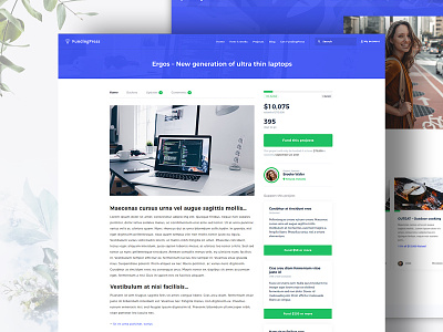 Project Page of Crowdfunding Premium WordPress Theme