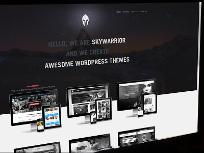 Homepage Skywarrior Themes animated gaming homepage photoshop website