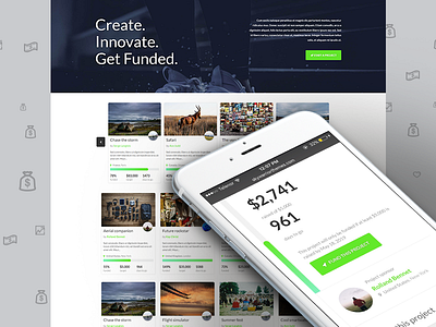 FundingPress Redesign clean website crowdfunding funding kickstart kickstarter redesign theme wordpress wordpress theme