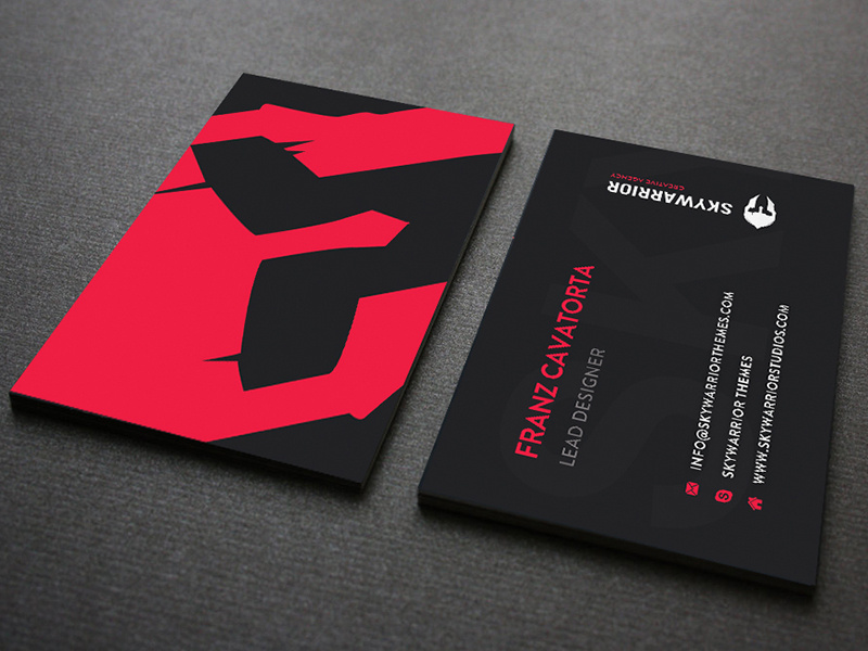 Business Card Mockup by Skywarrior Studios on Dribbble