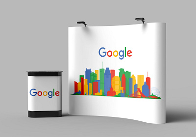 Google Exhibit branding creative exhibit design graphic design illustration marketing print trade show
