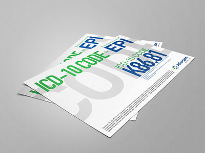 Allergan EPI Sell Sheet branding creative design graphic design pharmaceutical print typography