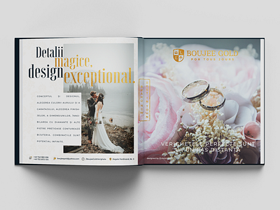 Boujee Gold - Magazine Double Page Advertising advertising design branding client work magazine ads typography work done by stancinovici