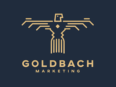 Goldbach Marketing Logo - Client Work branding client work design illustration lecture lineart logo marketing work done by stancinovici