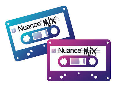 Nuance Mix Tape branding design enterprise ux fun illustration product technology ui ux vector