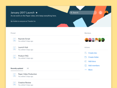 dropbox paper project management