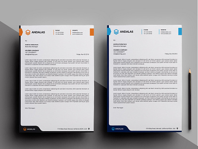 Clean corporate Letterhead