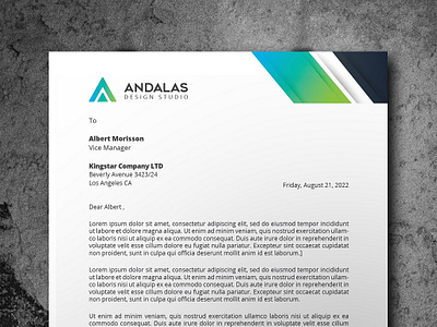 Modern Letterhead