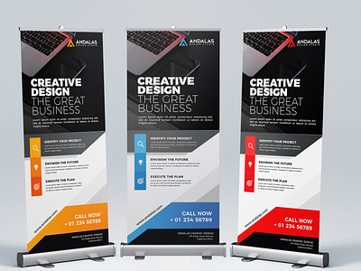 Business Roll Up Banner ad ads advert advertisement banner banner design box colorful colors commercial corporate creative print ready professional roll roll up roll up banner stand x banner