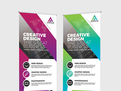 Multipurpose Roll Up Banner Template ad advert advertisement banner banners branding corporate design print ready professional roll roll up roll up x banner