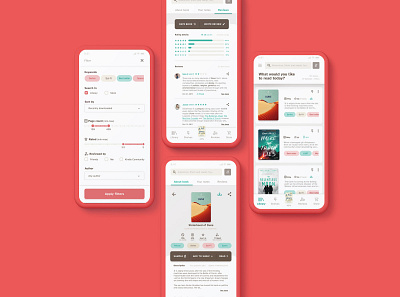 Goodreads redesign concept books kindle library mobile ui uxui