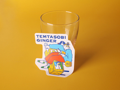 temtasobi ginger custom shape art sticker