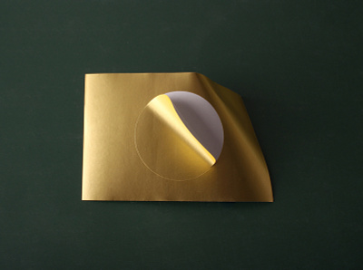 gold foil paper stickers branding customstickers design sticker