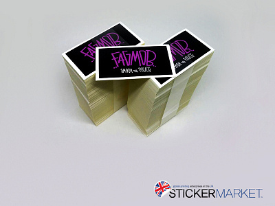 custom printed stickers branding design sticker