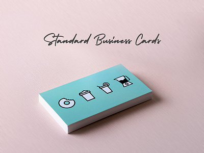 Standard Business Card branding design sticker