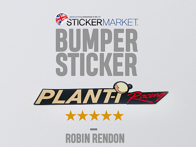 Online Stickers London branding design sticker