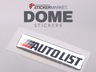 dome stickers branding design sticker