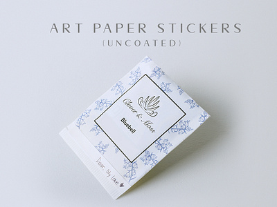 Art Paper Stickers Uncoated