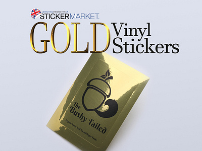 Sm Gold Vinyl branding design sticker