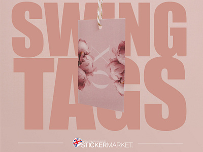 Swing Tags branding design sticker