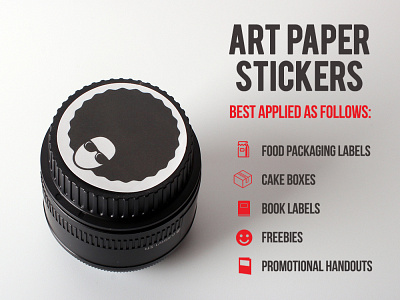 Art Paper Stickers branding design sticker