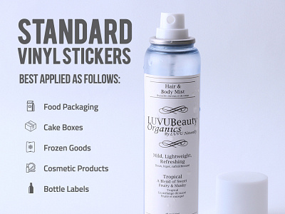 Standard Vinyl Stickers branding design sticker