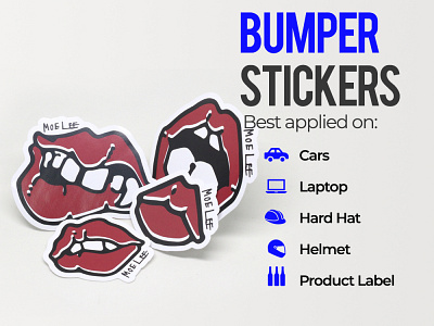 Bumper Stickers branding design sticker