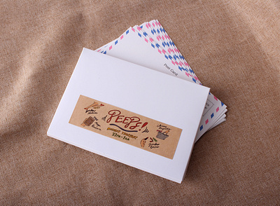 Kraft Paper Stickers branding design sticker