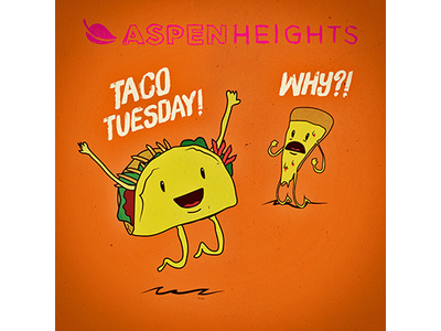 Taco Tuesday Instagram Illustration branding design illustration