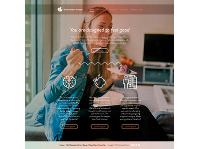 Nutritional Wisdom Website Reboot branding custom icons design icomoon iconography identity design typography ux web design webfonts