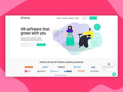 New Illustration Style Guides, Typography, and UI for Sapling