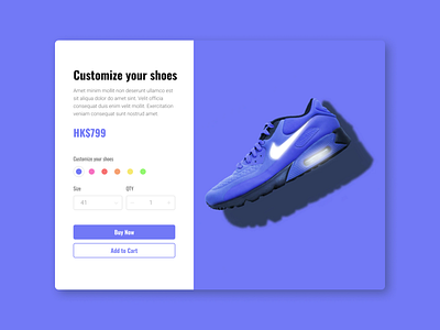 Daily UI:: 033 - Customize Product customize customize product dailyui design ui web