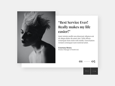 Daily UI:: 039 - Testimonials dailyui design testimonial ui web