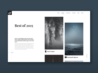 Daily UI:: 063 - Best of 2015 bestof2015 dailyui design ui website