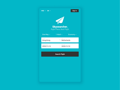 Daily UI:: 068 - Flight Search