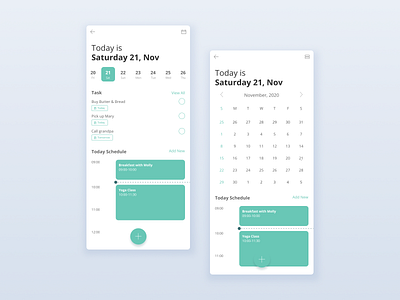 Daily UI:: 071 - Schedule app calendar dailyui design mobile schedule task ui