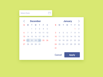 Daily UI:: 080 - Date Picker dailyui date datepicker design ui