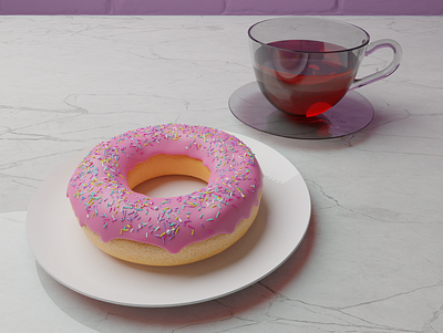 3D Donut 3d blender blenderguru donut render