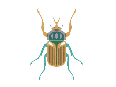 Beetle 2.1 beetle bug insect overprinting print screen simple