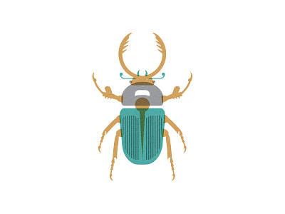 Beetle 4.0 beetle bug insect overprinting print screen simple