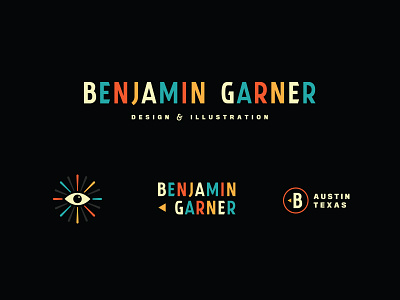 Benjamin Garner century color design eye identity illustration logo mid personal retro simple