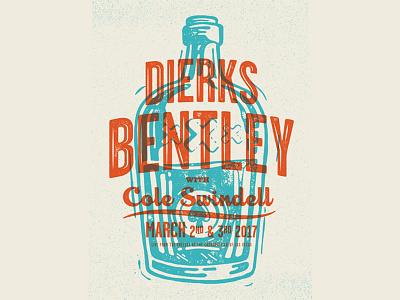 DB block bottle illustration overprint poster print typography whiskey